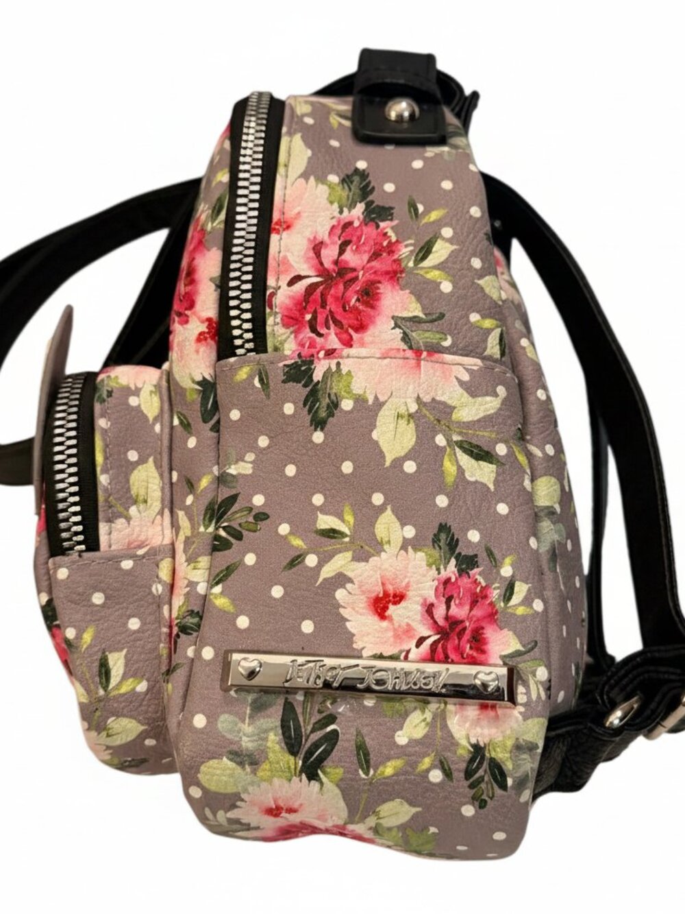 🌸 Betsey Johnson French Bulldog Floral Mini Backpack - Puppy Kitsch 🐶 - Picture 3 of 6